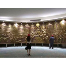 escultura de la pared de bronce del alivio del arte del metal de la decoración conmemorativa para la venta